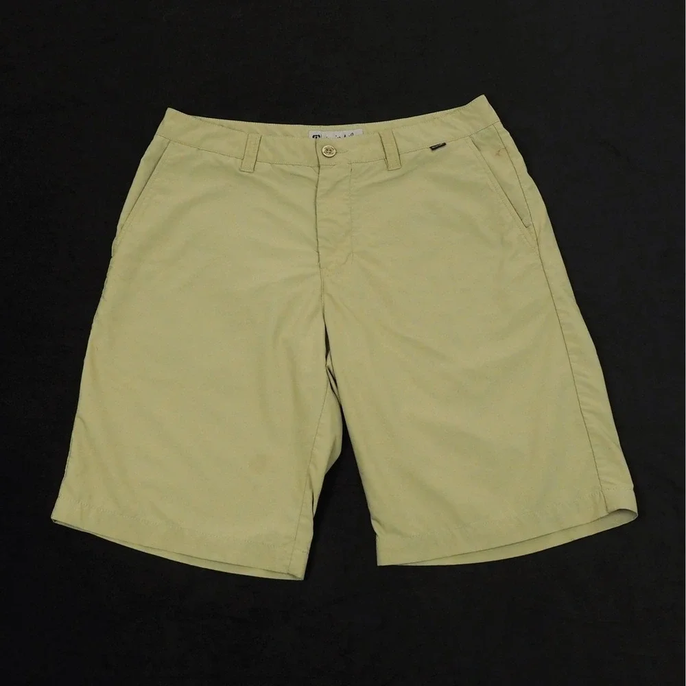 Travis Mathew Golf Chino Shorts Mens 32 Khaki Brown Performance Stretch Blend